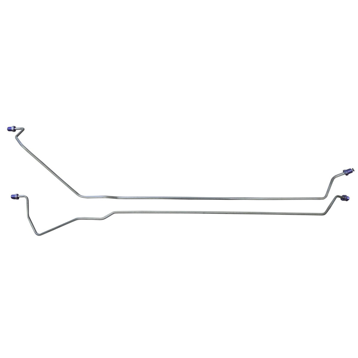 1966-67 Oldsmobile Cutlass 442 10/12-Bolt Rear Axle Brake Lines 2pc, Stainless