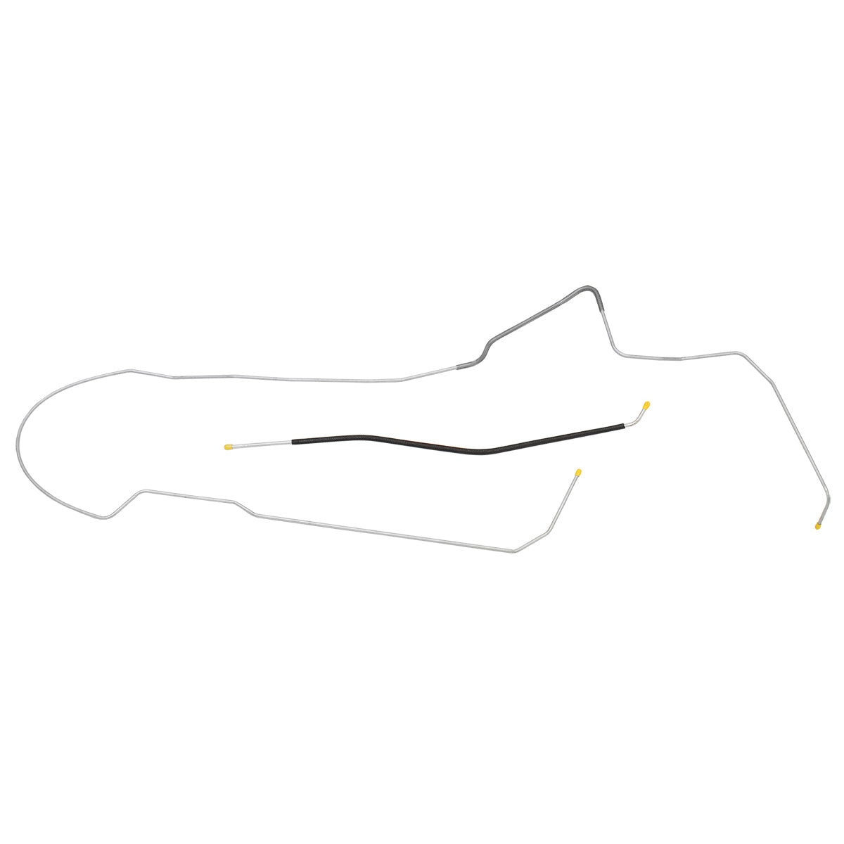 1968-69 Oldsmobile Cutlass 442 F85 Hardtop (PS Routing) 1/4" Fuel Return Lines 2pc, Stainless