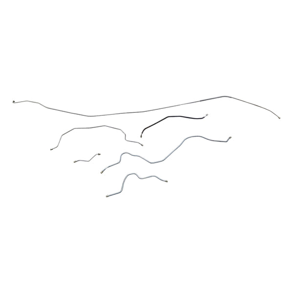 1941-42 Oldsmobile Special 6/8 119" WB Drum Brake Line Kit 6pc, Stainless