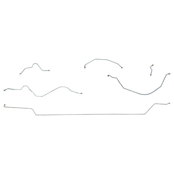 1949 Oldsmobile Futuramic/76/88 119" WB Drum Brake Line Kit 6pc, Stainless