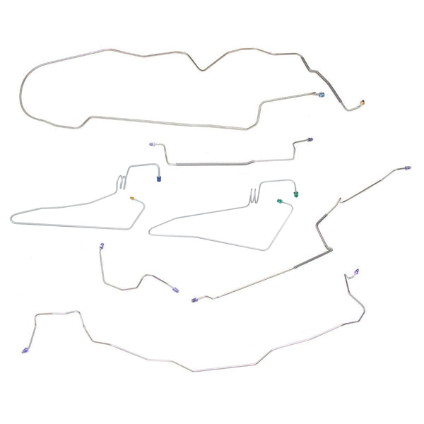 1979-85 Oldsmobile/Buick Toronado/Riviera Four-Wheel Power Disc Brake Line Kit 7pc, Stainless