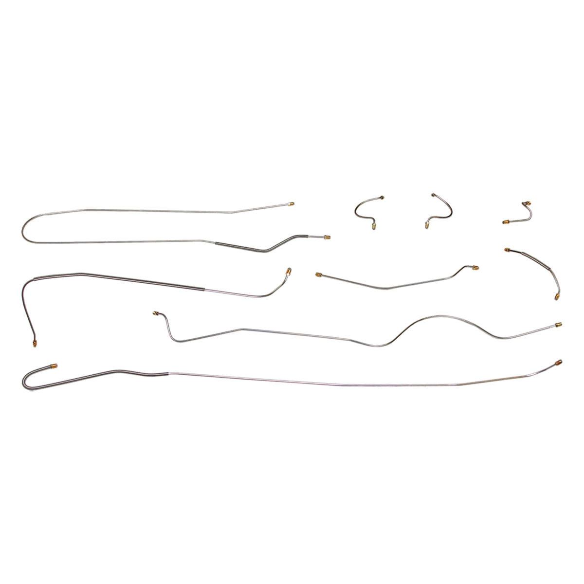 1963 Plymouth Valiant 106" WB Dual Master Conversion Complete Brake Line Kit 7pc, Stainless