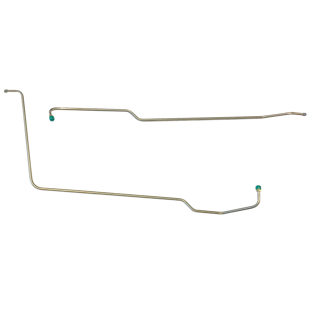 1963-64 Pontiac Bonneville Roto Hydramatic (w/Fittings at Trans End) 3/8" Trans Cooler Lines 2pc, Stainless