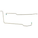 1963-64 Pontiac Catalina Roto Hydramatic (With Fittings at Trans End) 3/8" Trans Cooler Lines 2pc, Stainless