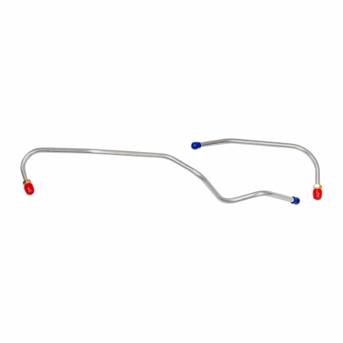 1972 Plymouth Cuda 340CID 4bbl ThermoQuad 5/16" Pump to Carb Lines 2pc, Stainless