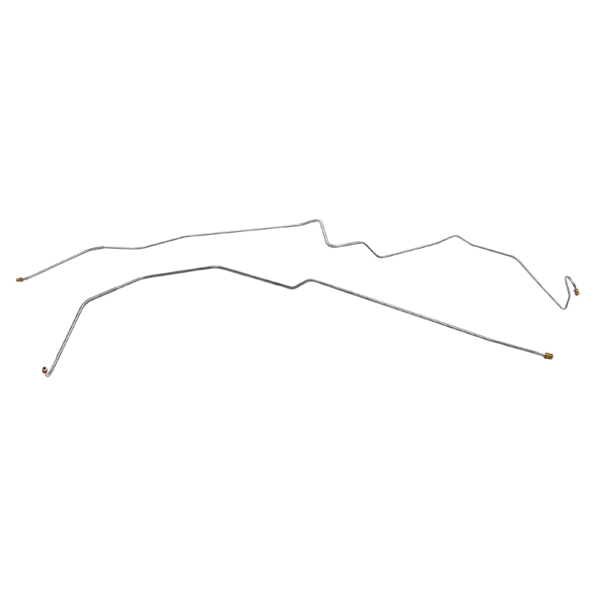 1967 Pontiac Firebird 1/4" Front to Rear Power Brake Lines 2pc, Stainless