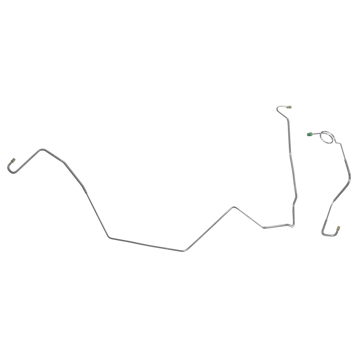 1967-68 Firebird, POWER Disc, Right & Left Front Brake Lines, 2pc Stainless