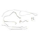 1968 Pontiac Firebird Power Drum Full Brake Line Kit 7pc, 1pc Front to Rear, Stainless