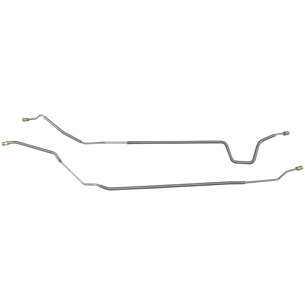 1969 Pontiac Firebird 3/16" Rear Axle Brake Lines 2pc, Stainless