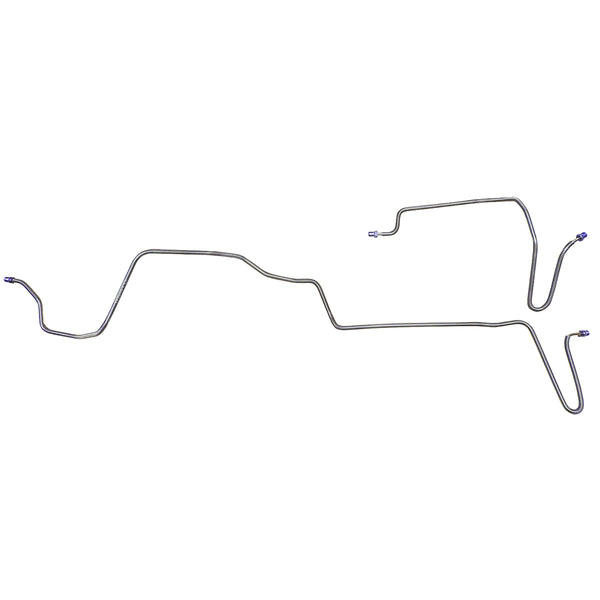 1979-81 Pontiac Firebird TA Four-Wheel Disc 3/16" Rear Axle Brake Line Kit, 2pc, Stainless