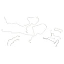 1998-02 Pontiac Firebird/TA Four-Wheel Disc w/ABS and Traction Control Complete Brake Line Kit (w/o Flex) 10pc, Stainless