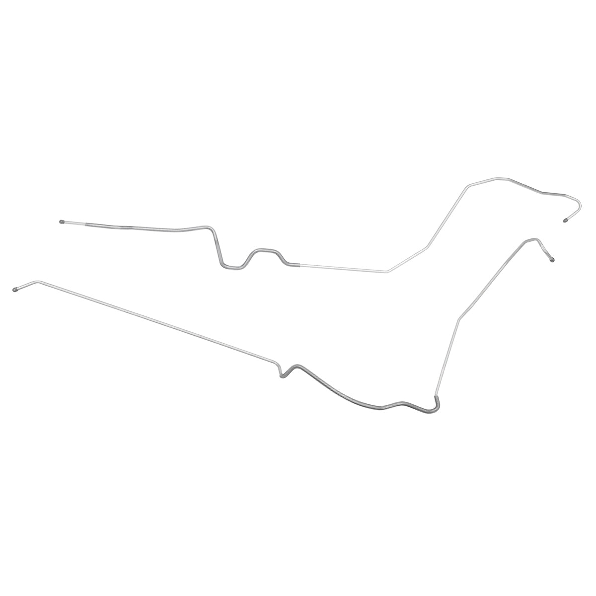 1970 Pontiac Firebird TA Tank to Pump 3/8" Fuel Lines 2pc, Stainless