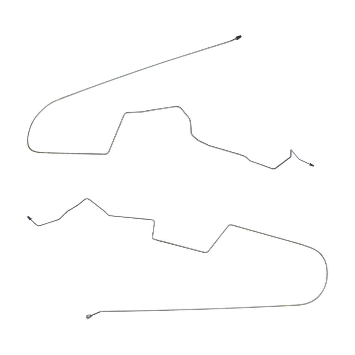 2004-08 Pontiac Grand Prix Four-Wheel Disc ABS 3/16" F to R Brake Lines 2pc, Stainless