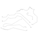 1990-96 Pontiac Grand Prix Four-Door Four-Wheel Disc w/o ABS Complete Brake Line Kit 6pc, Stainless
