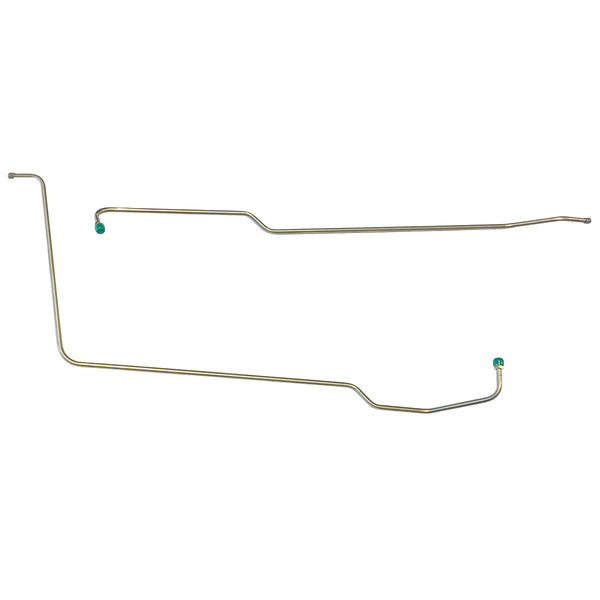 1962 Pontiac Grand Prix Roto Hydramatic (With Fittings at Trans End) 3/8" Trans Cooler Lines 2pc, Stainless
