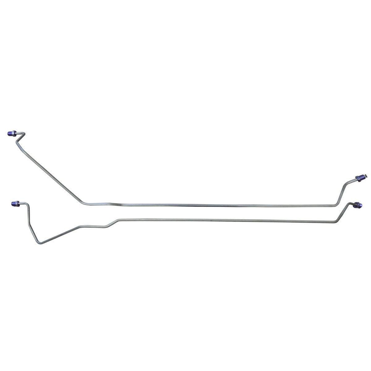 1966-67 GM A Body (Except Chevrolet) 3/16"  Rear Axle Brake Lines, 2pc Stainless