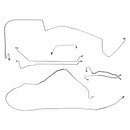 1967 Pontiac GTO LeMans Manual Drum Brake Line Kit 7pc, V8, Conv, Automatic Trans, Stainless