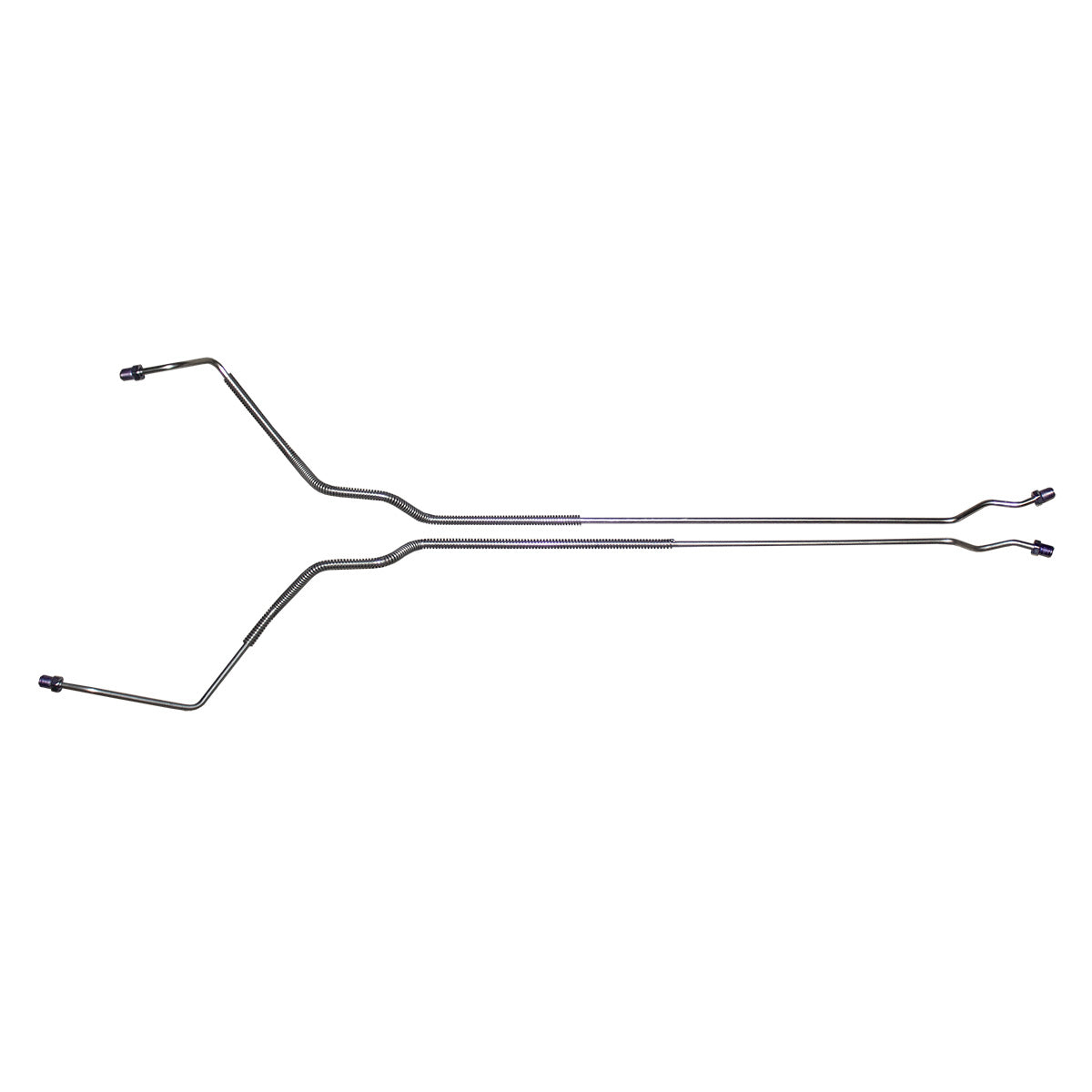 1968-72 Pontiac Buick Oldsmobile A-Body Rear Axle Drum Brake Lines 2pc Stainless