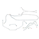1969 Pontiac GTO Tempest LeMans Convertible Power Disc Complete Brake Line Kit 8pc Stainless