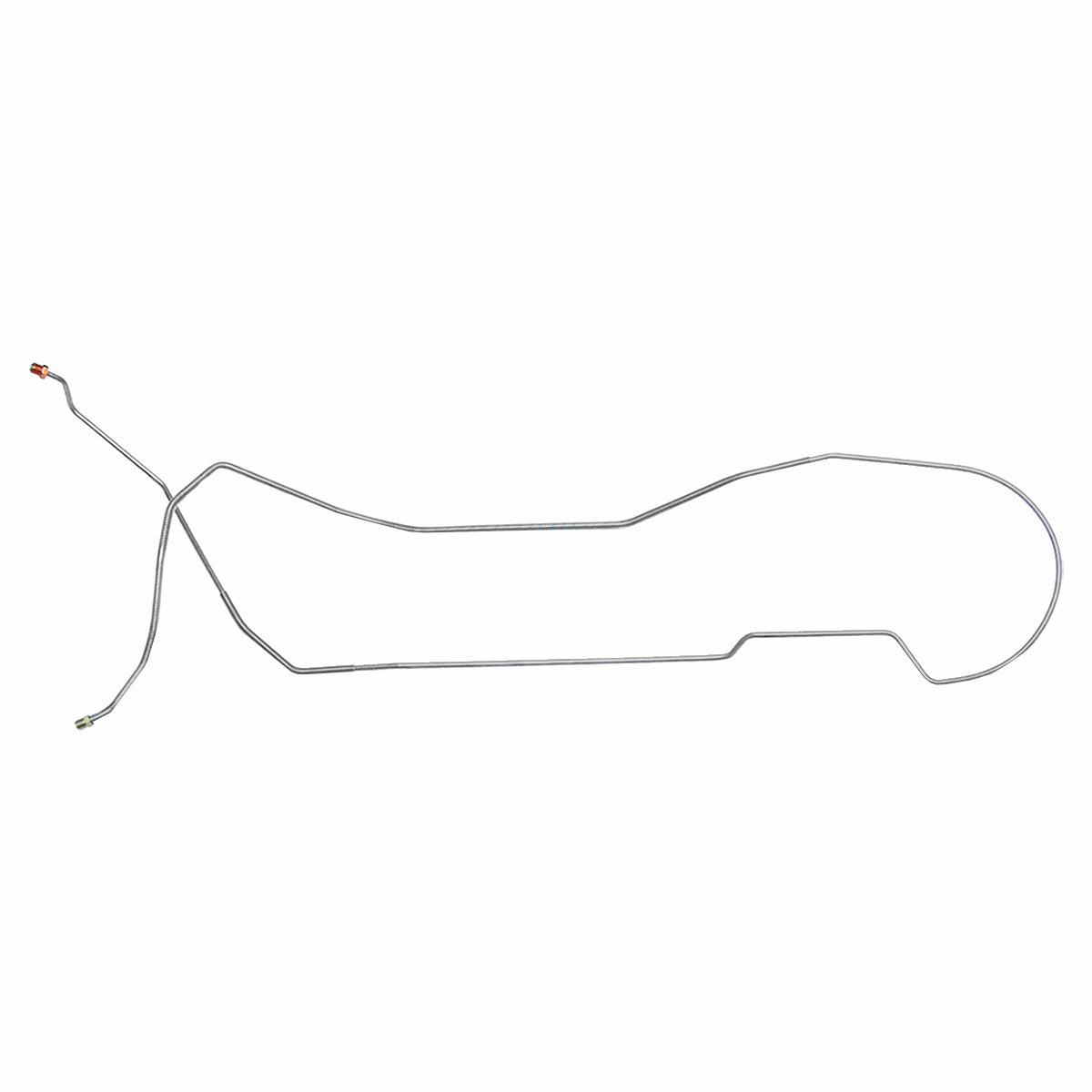 1969 Pontiac GTO/LeMans/Tempest Hardtop 1/4" Front to Rear Brake Line 1pc, Stainless