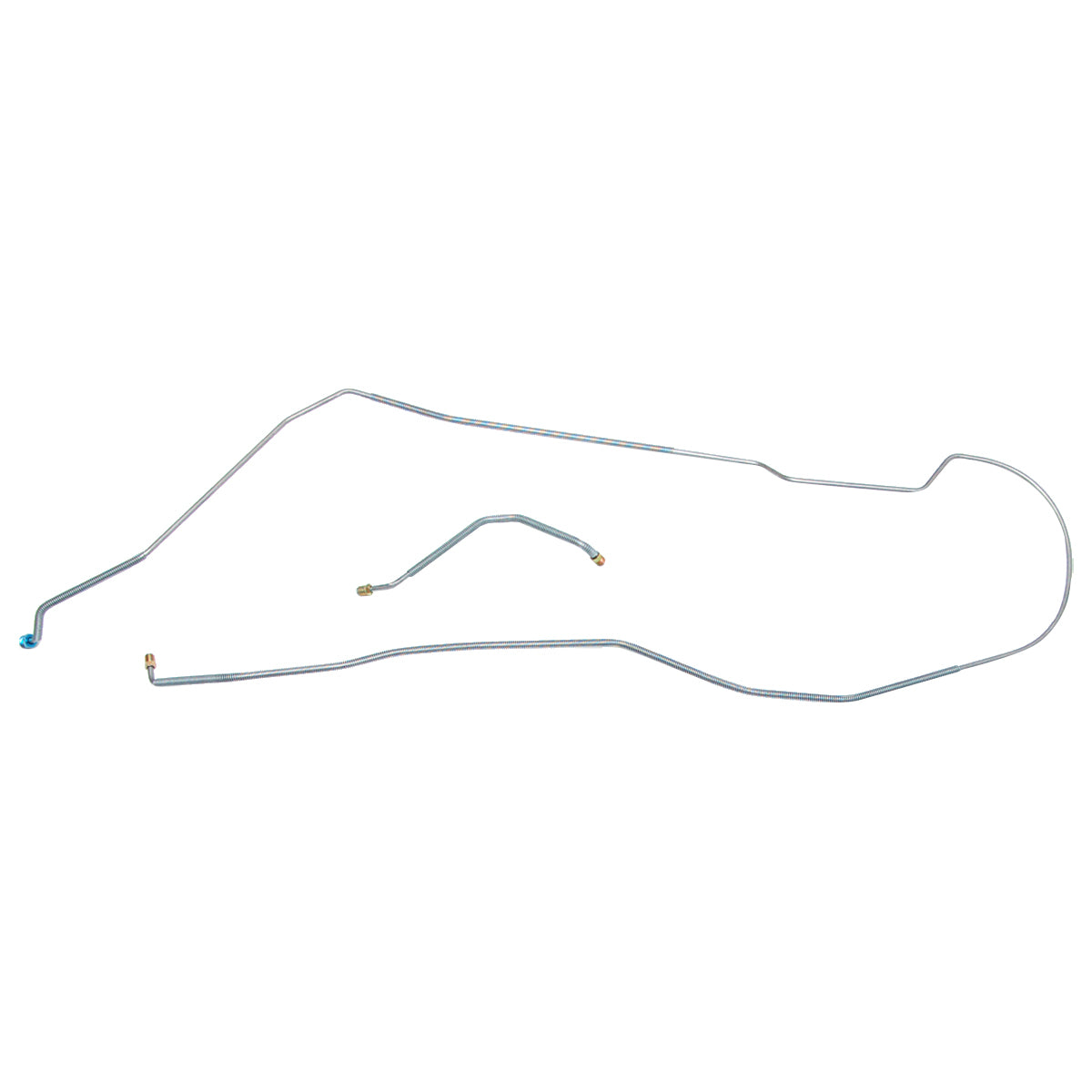 1970 Pontiac GTO/Tempest/LeMans Hardtop Disc Brake 1/4" Front to Rear Brake Lines 2pc, Stainless