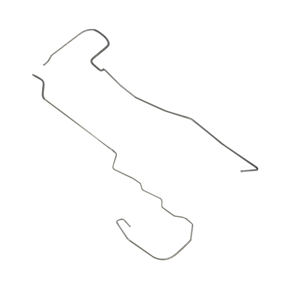 1971-74 Ventura/Phoenix, 1974 GTO V8 (PS Routing) 3/8" Main Fuel Lines 2pc, Stainless