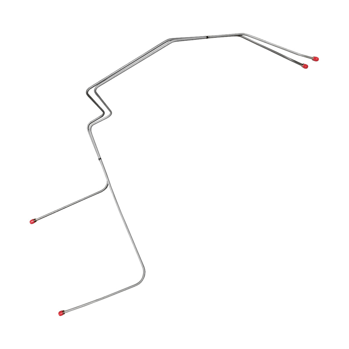 1967 Pontiac GTO H.O. Ram Air Exhaust T400 5/16" Trans Cooler Lines 2pc, Stainless