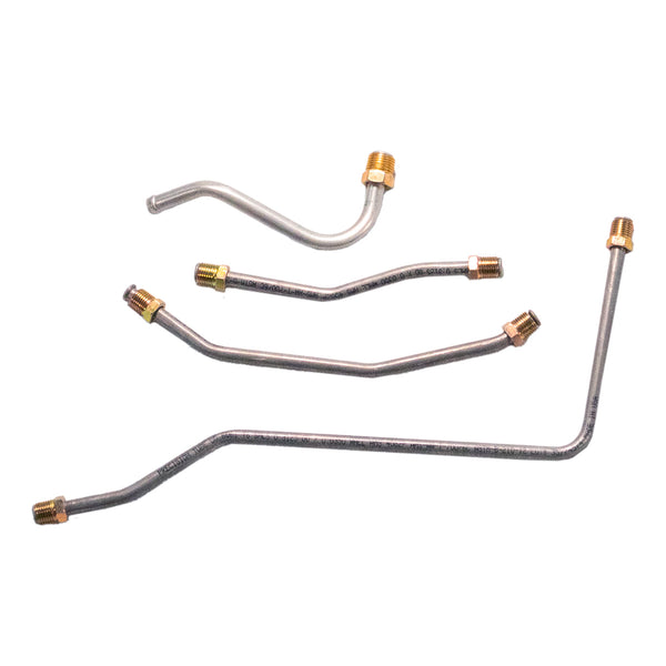 1958 Pontiac 370CID Tri-Power 3/8", 5/16" Carb Lines 4pc, Stainless
