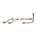 1967-71 Plymouth B-Body 340cid & 440cid 3-2bbl "Six-Pack" Upper 5/16" Pump to Carb Lines 4pc (Brass Tees not Included), Stainless