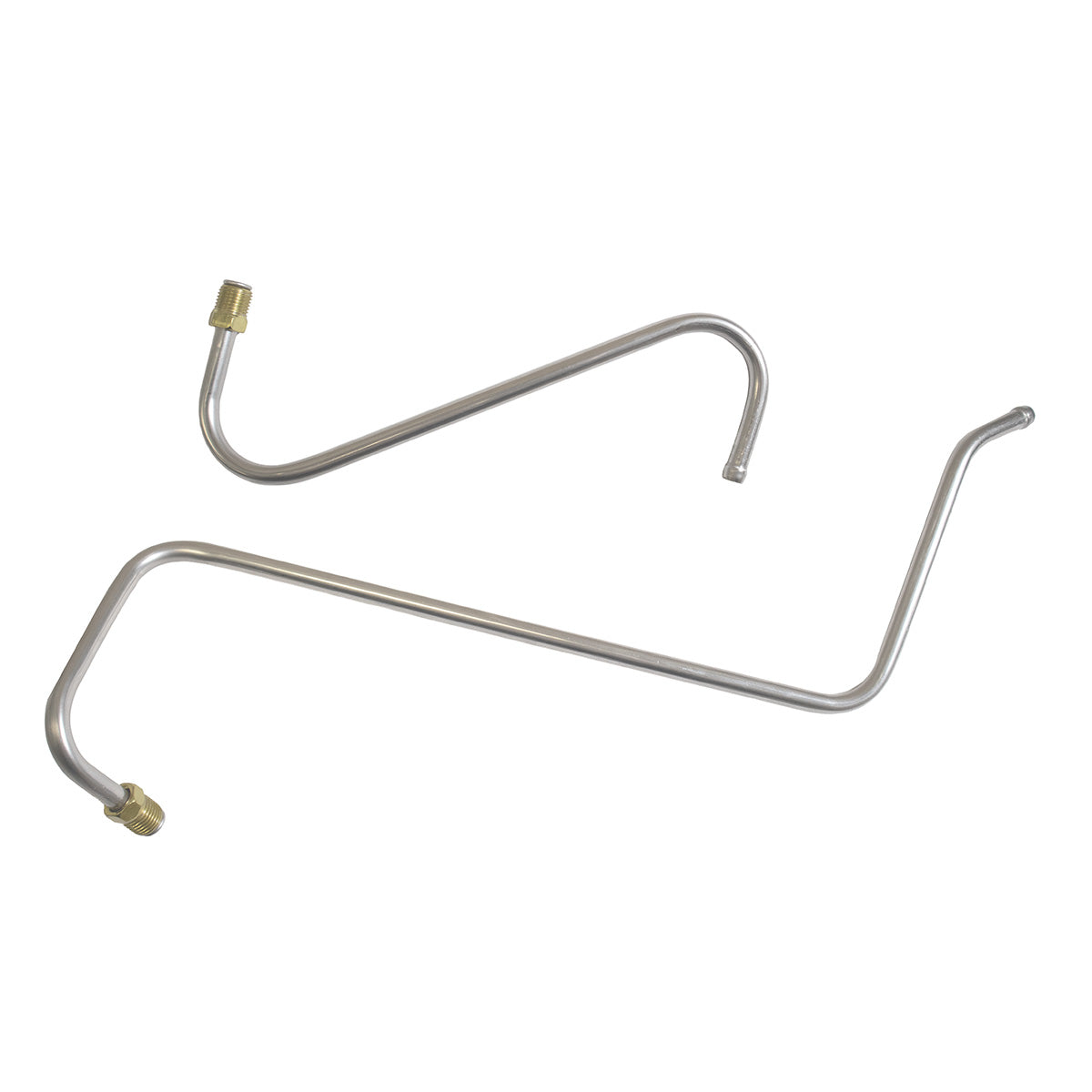 1965-66 Plymouth Fury I/II/III/Sport Fury 318CID 2bbl Pump to Carb Lines 2pc, Stainless