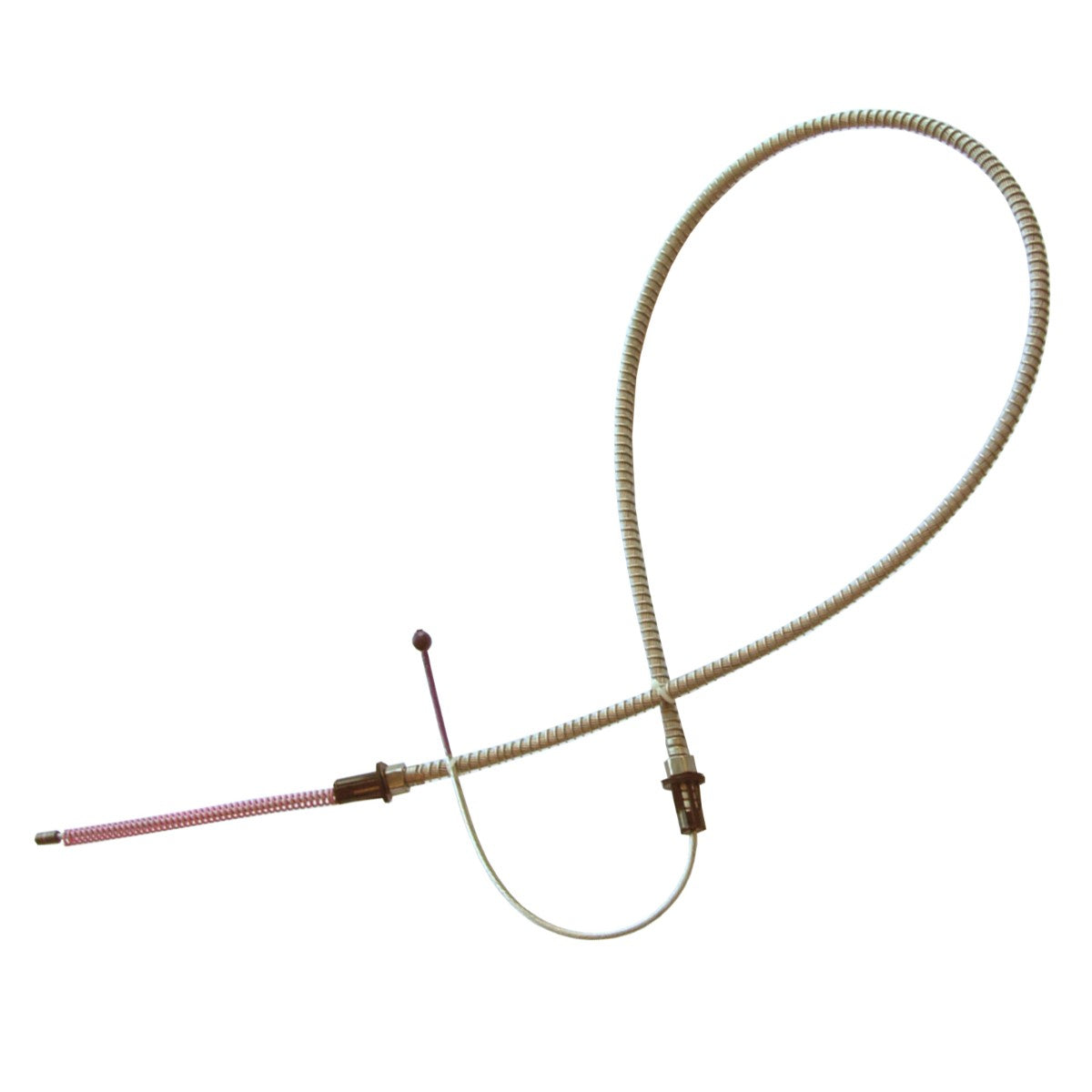 1963 Chevrolet Corvette Short Rear Parking Brake Cable 63-1/8", Stainless