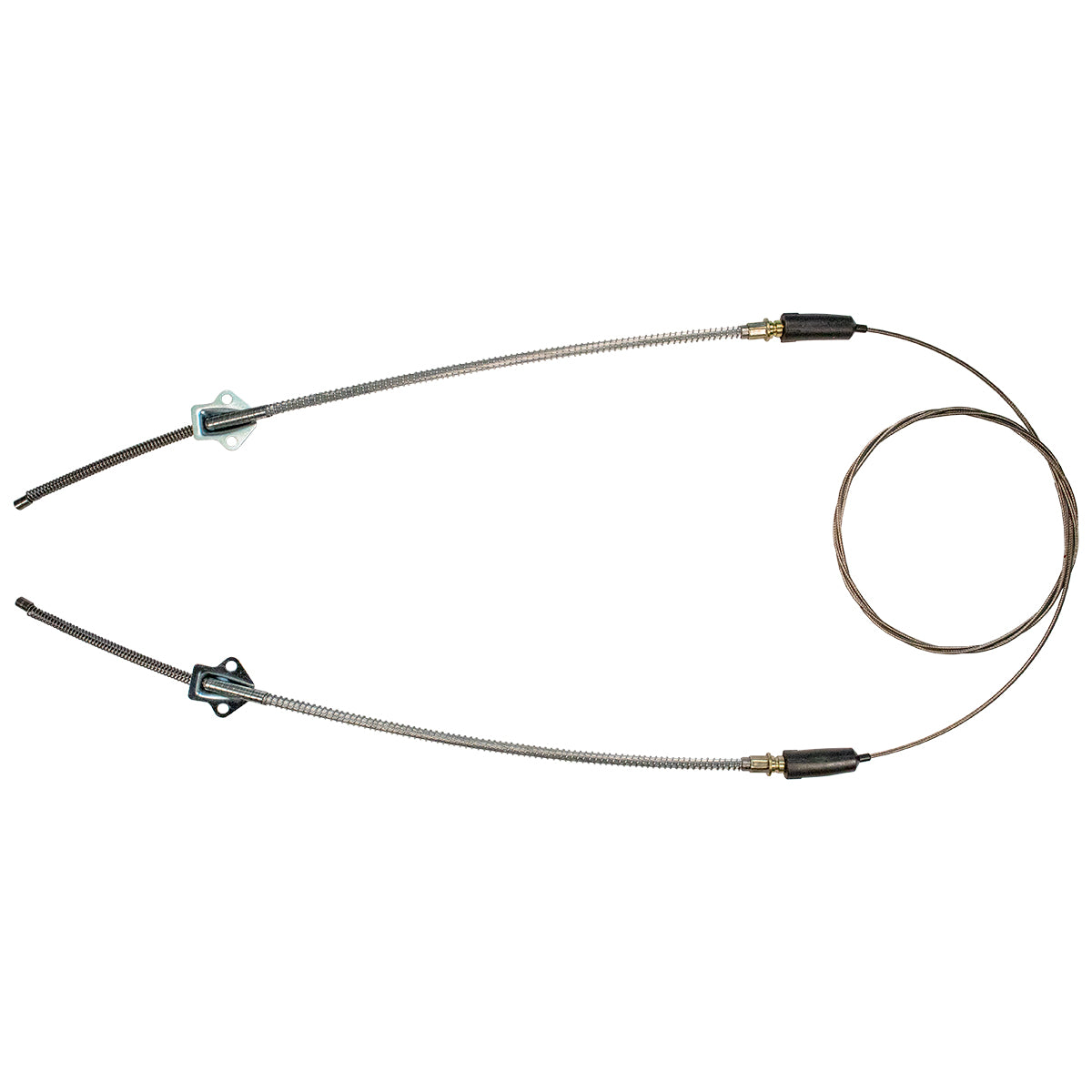 1958 Pontiac StarChief Bonneville Rear Parking Brake Cable Bolt-on, Loops To Both Wheels, 1pc, Stainless
