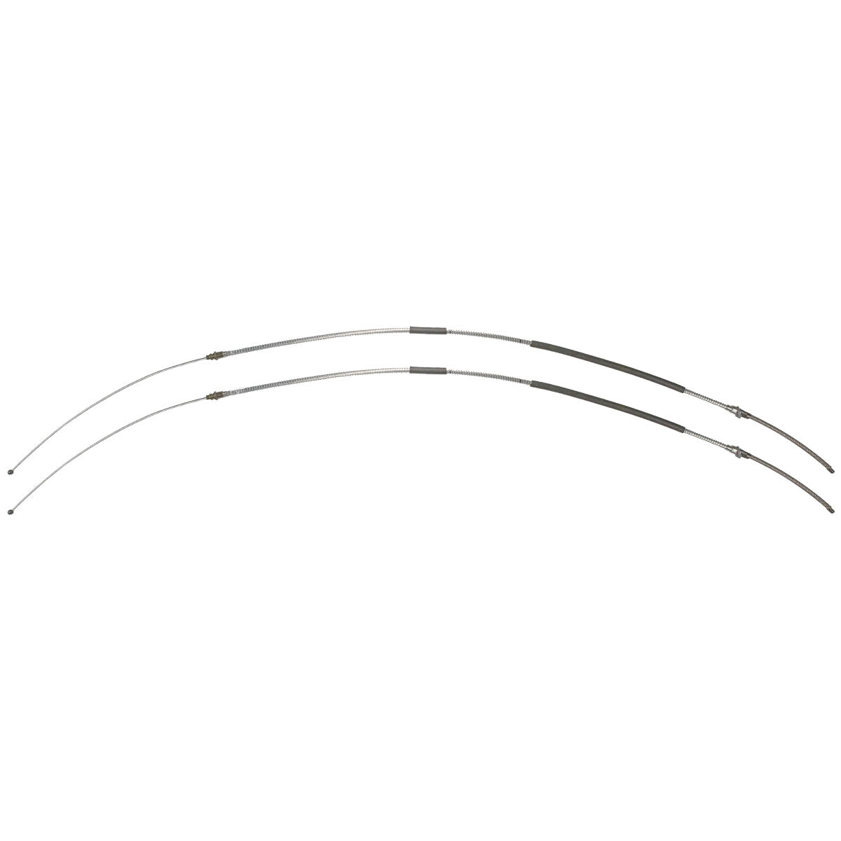 1968 F-250 4wd Long Bed Rear Cables, Pair, Stainless