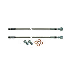 15" Stainless Braided Flex Hose -3an Female to 10mm X 1.5 Banjo And Bolts