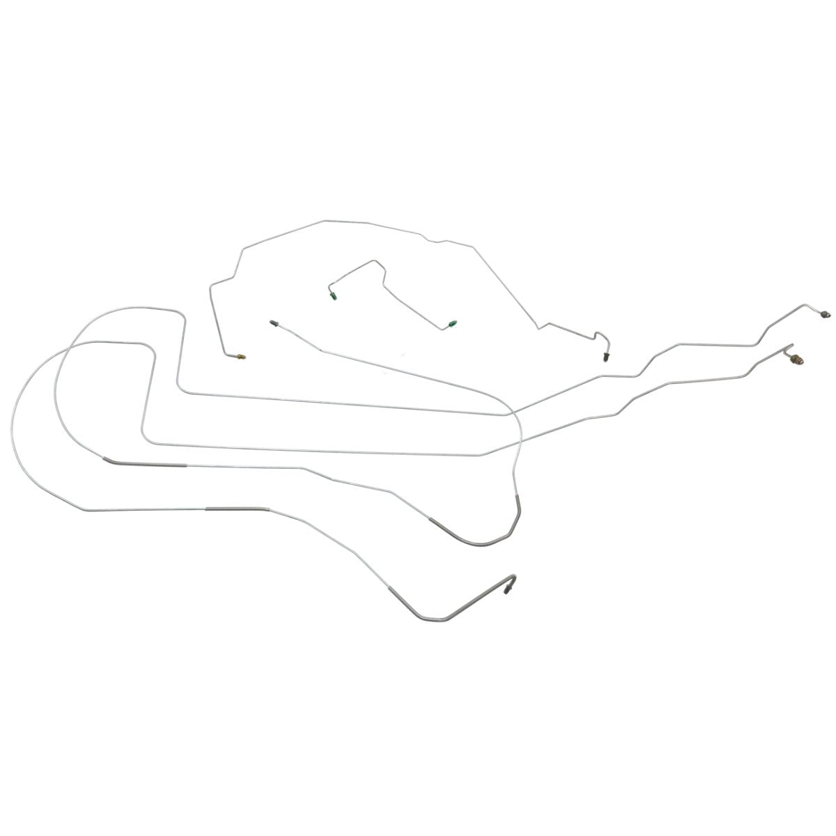 2000-02 Saturn SL Series (Third Gen) 102.4" WB Without ABS Complete Brake Line Kit 7pc, Stainless