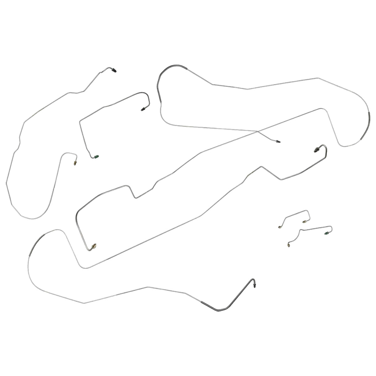 2000-02 Saturn SL-Series 3rd Gen 102.4 WB with ABS Brake Line Kit 8pc, Stainless