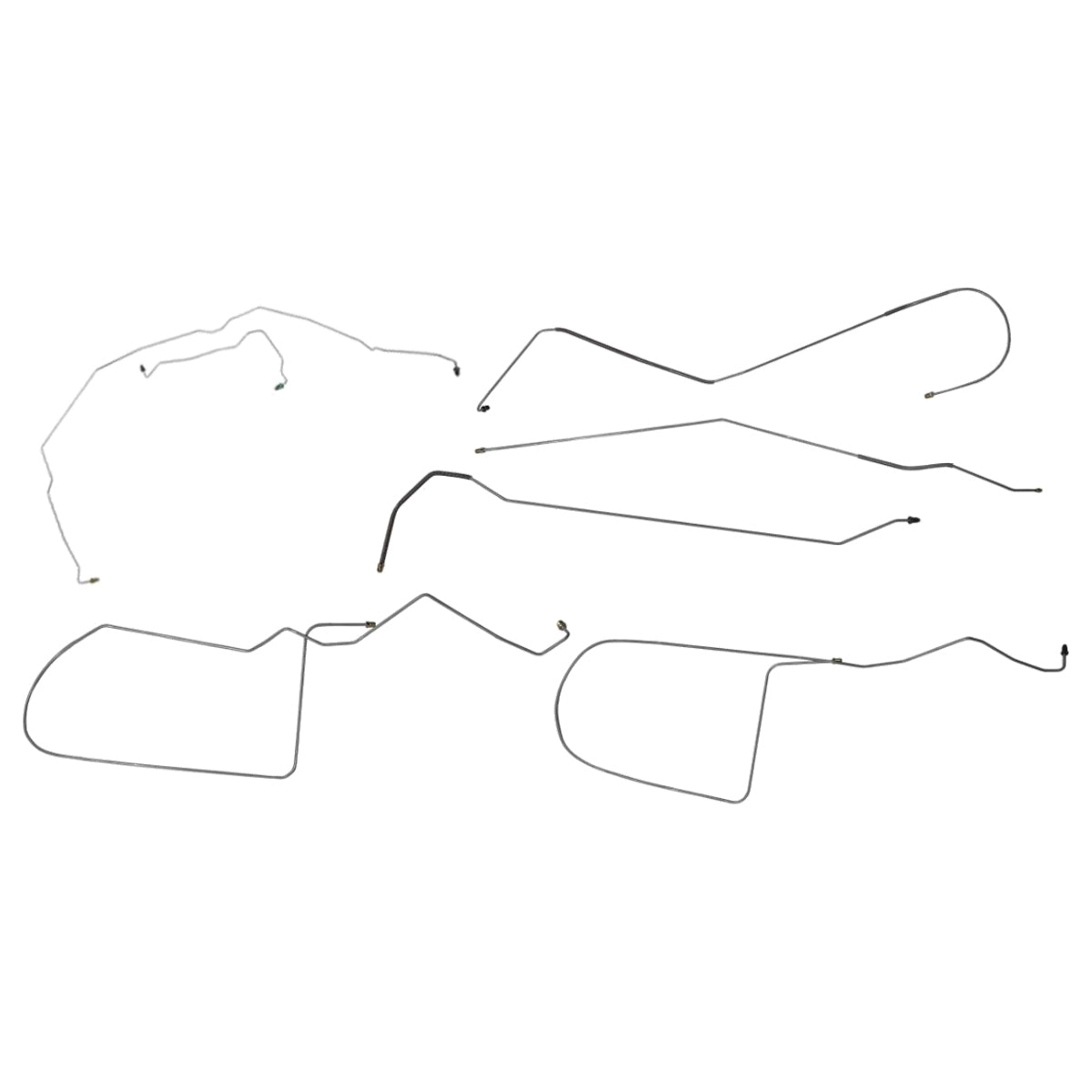 1996-99 Saturn SL (Second Gen) 102.4" WB With ABS Complete Brake Line Kit 7pc, Stainless