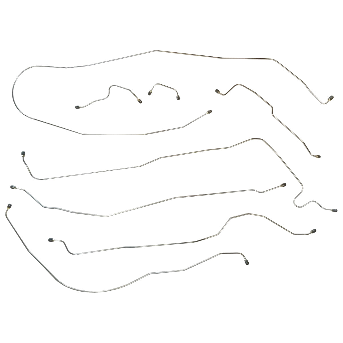 1959-64 Studebaker Champion 109" WB Without Hill-Holder Brake Line Kit, Stainless