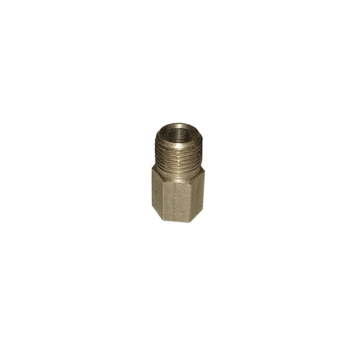 Tube Nut 7/16"-24 Thread, 7/16" Long Hex for 1/4" Tube, Stainless