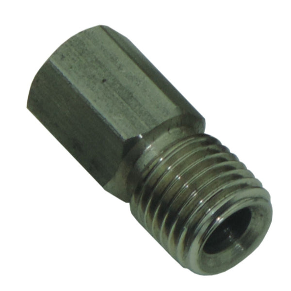 Tube Nut 3/8"-24, 3/8" Long Hex for 3/16" Tube, Stainless
