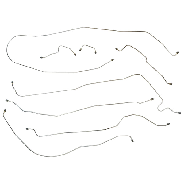 1959-64 Studebaker Hawk Power Brake Line Kit 8pc, OE Steel