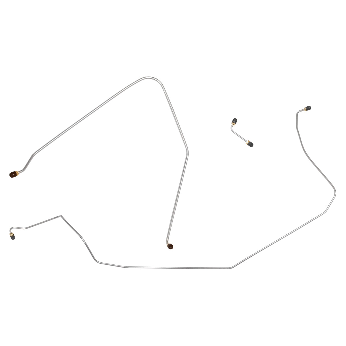 1965-66 Chevrolet Corvette Power Brake Front Brake Line Kit 3pc Stainless