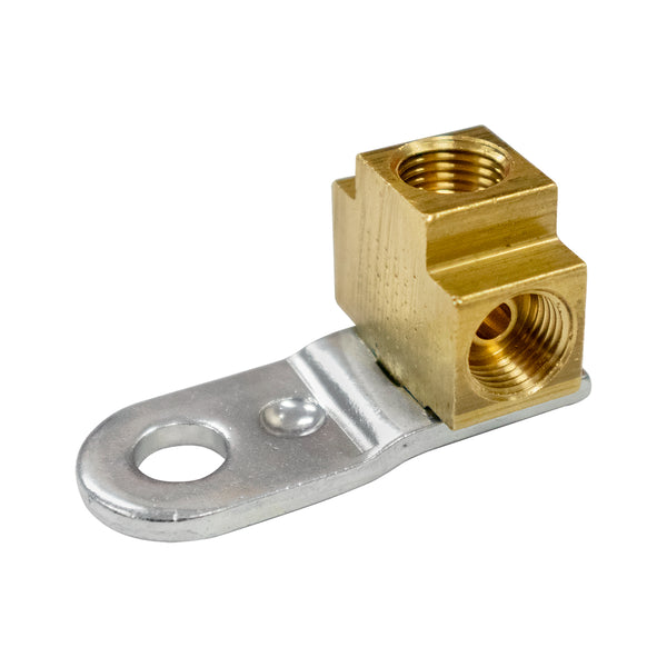 Brake Line Tee, 7/16"-24 Female Thread All Sides for 1/4" Tube