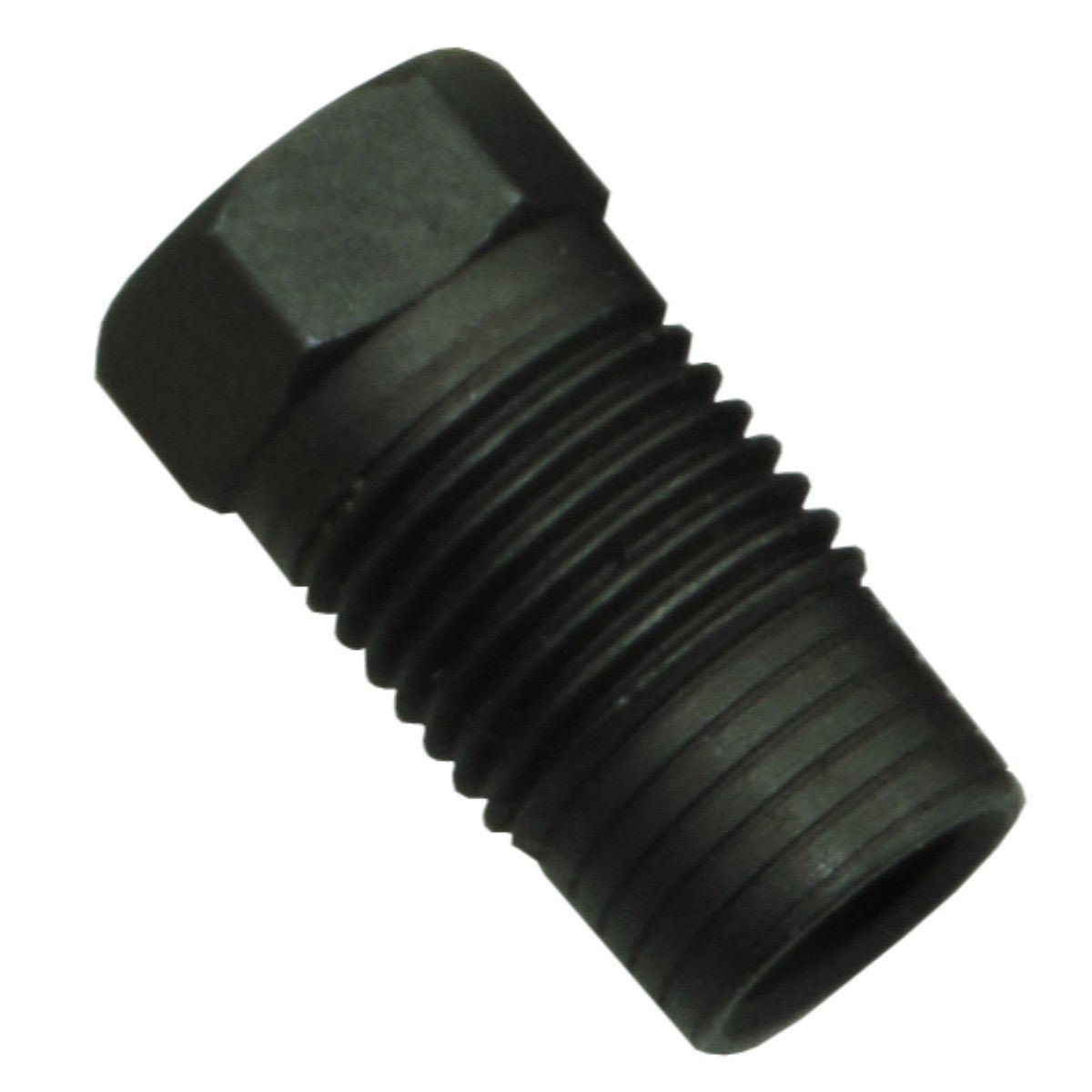 Ford Trans Cooler Line Fitting, 1/2"-20 x 5/16" Tube Black Phosphate