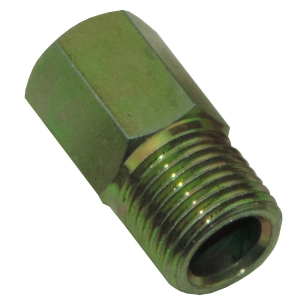 Tube Nut 7/16"-24 Thread, 7/16" Long Hex for 1/4" Tube, Gold