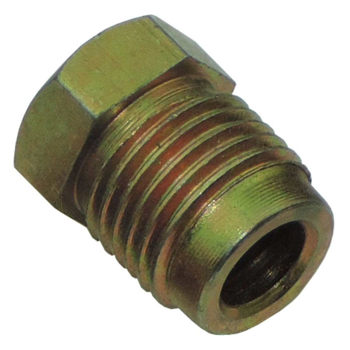 Tube Nut 1/2"-20 with 1/2" Hex, .475 Thread Length, Gold