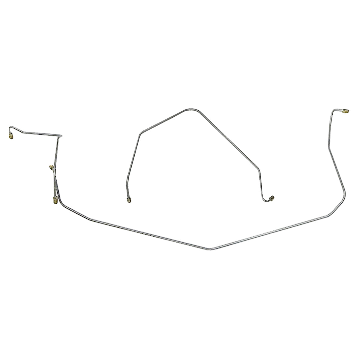 1963-64 Chevrolet Corvette Power Brake Front Brake Line Kit, 3pc OE Steel