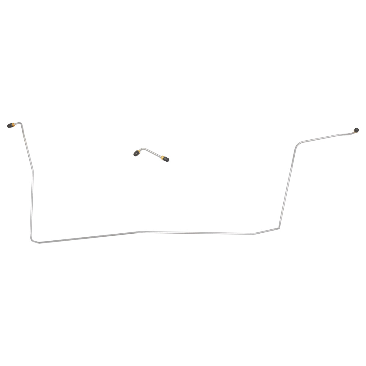 1965 Chevrolet Corvette Power Brakes w/3/16" M/C Line Front Brake Line Kit 3pc, OE Steel