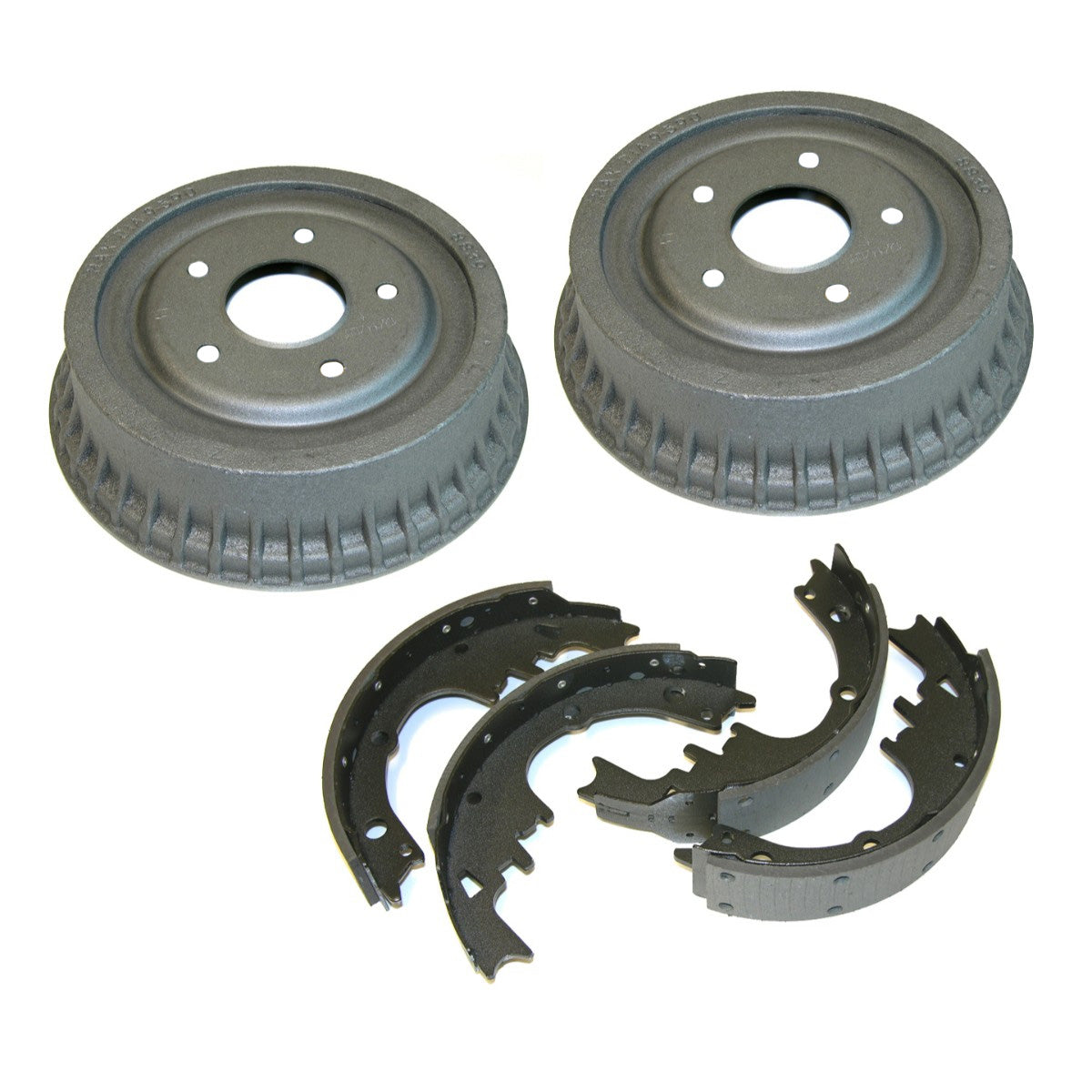 1964-77 GM A-Body, 1967-79 F-Body, 1968-74 X-Body 9 1/2" Rear Brake Drums & Brake Shoes 6pc