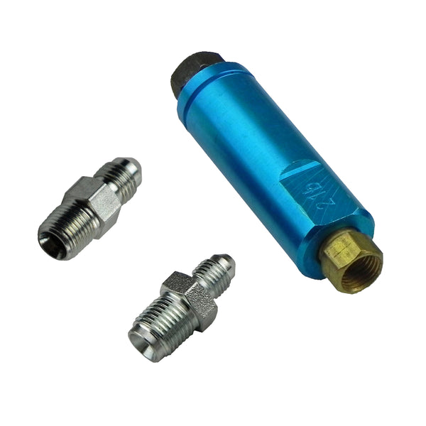 2 psi Residual Valve for Disc Brakes (3-AN Male Fittings)